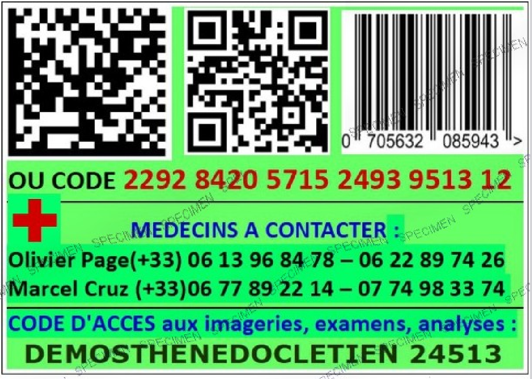 Carte urgental verso